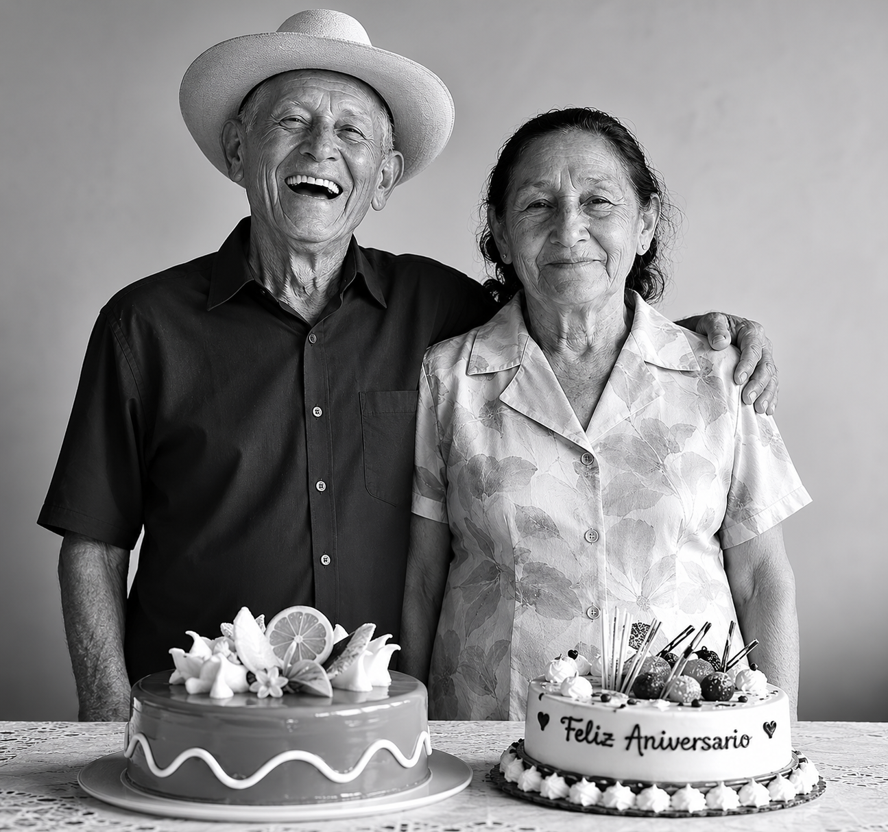 Retrato cinematográfico de los abuelos Miguel y Clemencia